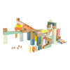 Klassische Welt der Welt Wooden Knikkerbaan Bouwset, 62dlg.