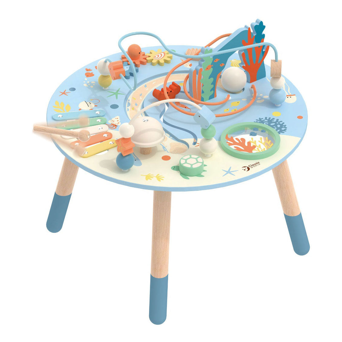 Klassische Welt der Welt Wooden Activity Tisch Unterwasserwelt, 3DLG.