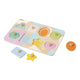 Klassische Welt Welt Holz Stud Puzzle Formen, 8tlg.