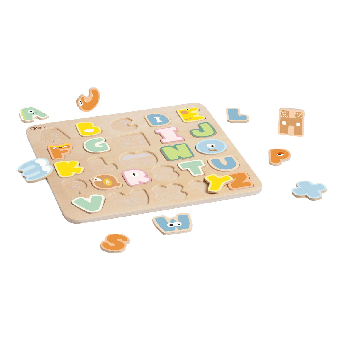Klassiker World World Wooden Alphabet Puzzle, 27.