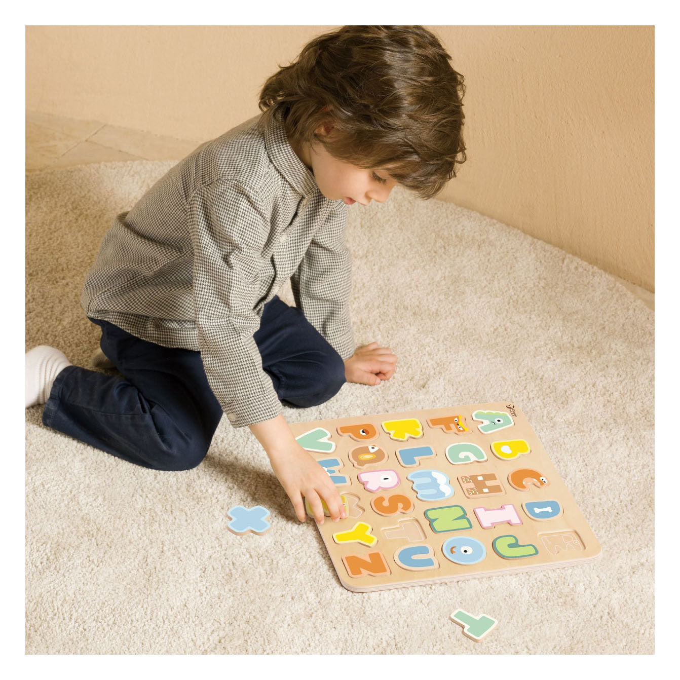 Klassiker World World Wooden Alphabet Puzzle, 27.