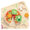 Klassische Welt -Welt -Holzform Pizzel Pizza, 22st.