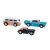 Klassische Welt -Holz -Tour -Autos, 3st.
