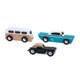 Klassische Welt -Holz -Tour -Autos, 3st.