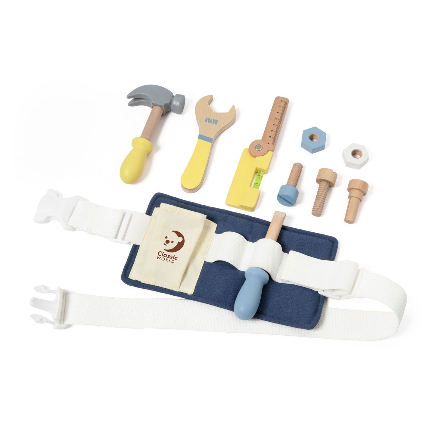 Klassiker World World Wooden Tool Belt, 10dlg.