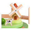 Classic World World Holz-Bauernhof-Eisenbahn-Spielset, 28-teilig.