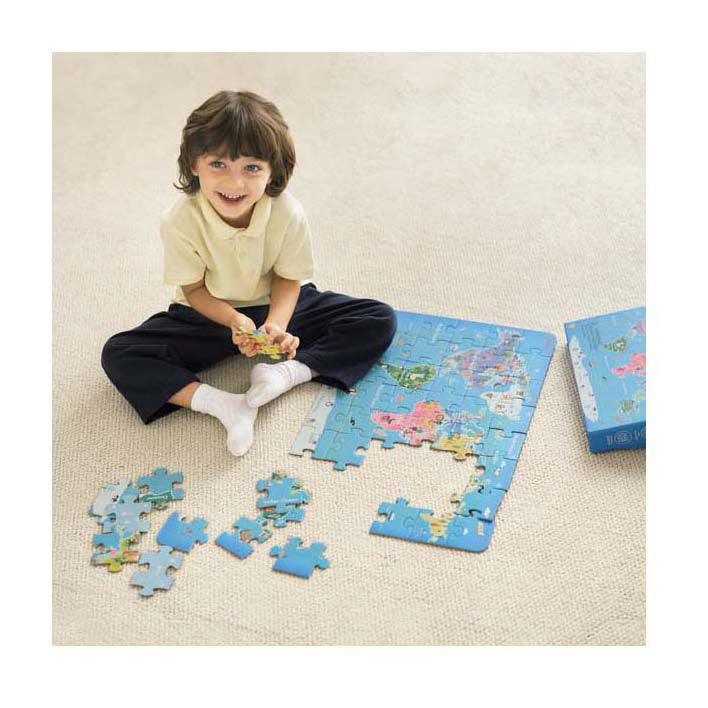 Klassische Welthölzerne Jegin Puzzle World Map, 48st.