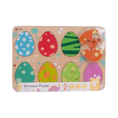 Klassische Welt -Holz -Einsatz -Puzzle Dinosaurus, 25st.