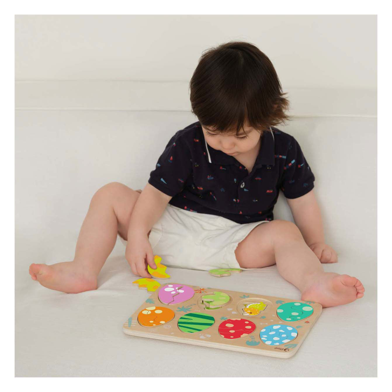 Klassische Welt -Holz -Einsatz -Puzzle Dinosaurus, 25st.