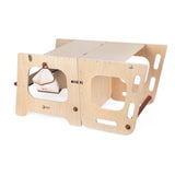 Classic World Houten 2In1 Lernturm und Table einstellbar, 90 cm - afbeelding 2