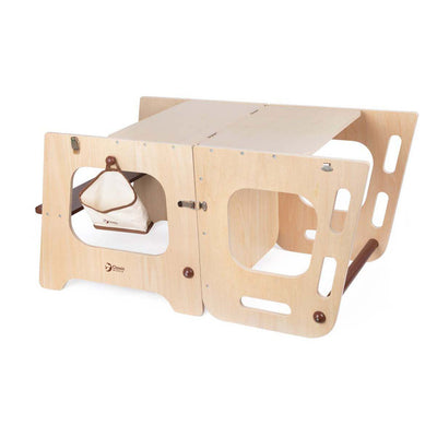 Classic World Houten 2In1 Lernturm und Table einstellbar, 90 cm