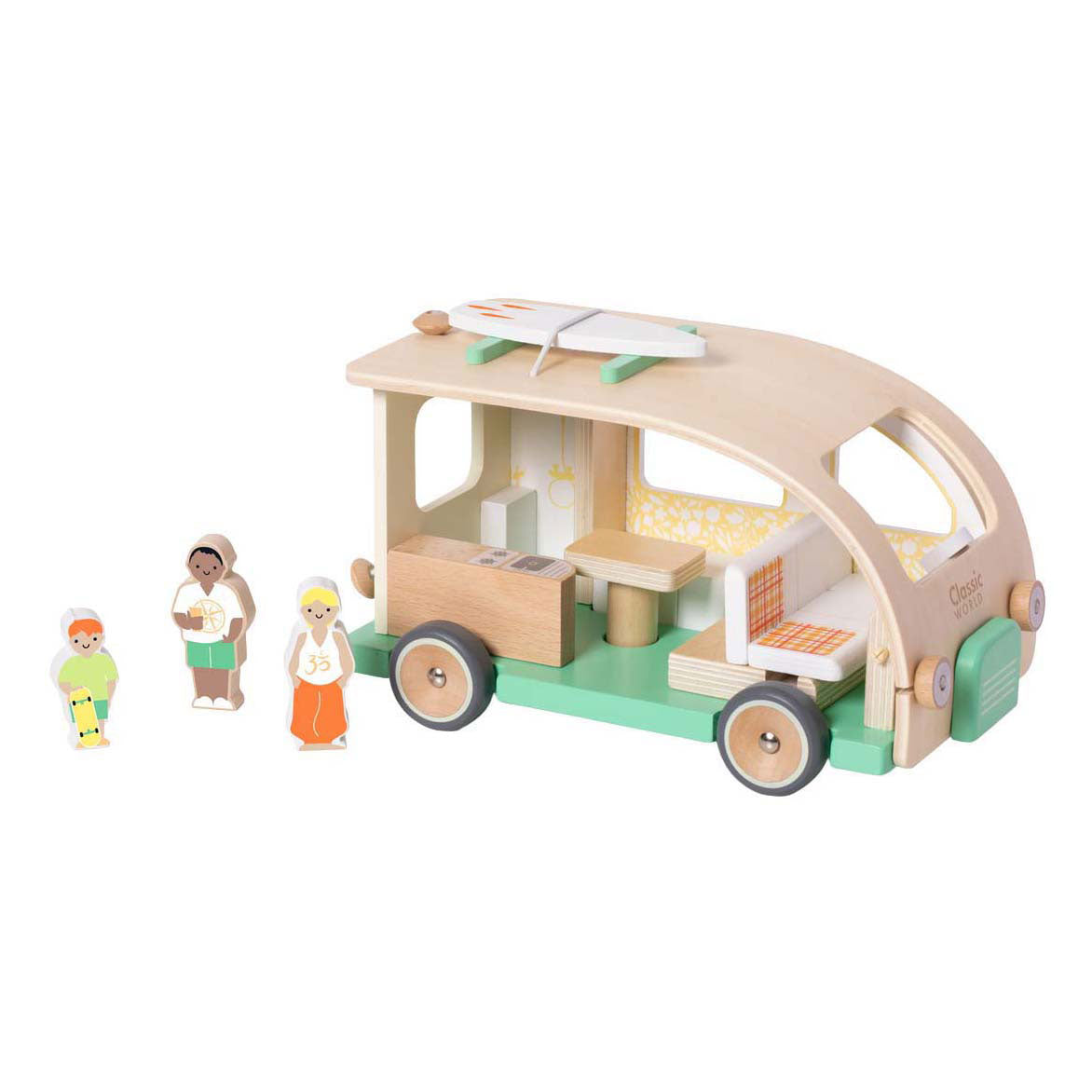 Classic World Holzcamper mit Zubehör – 9-tlg.