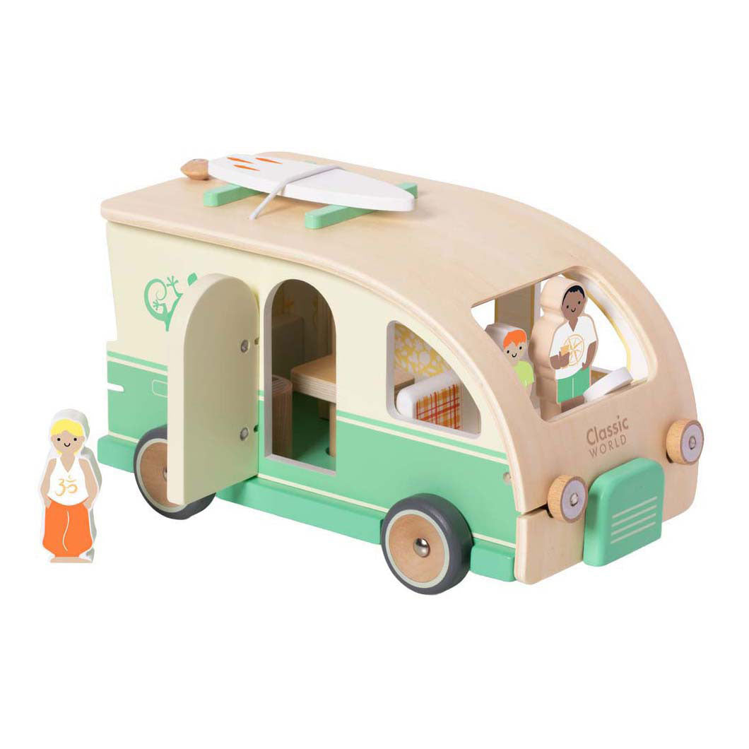 Classic World Holzcamper mit Zubehör – 9-tlg.