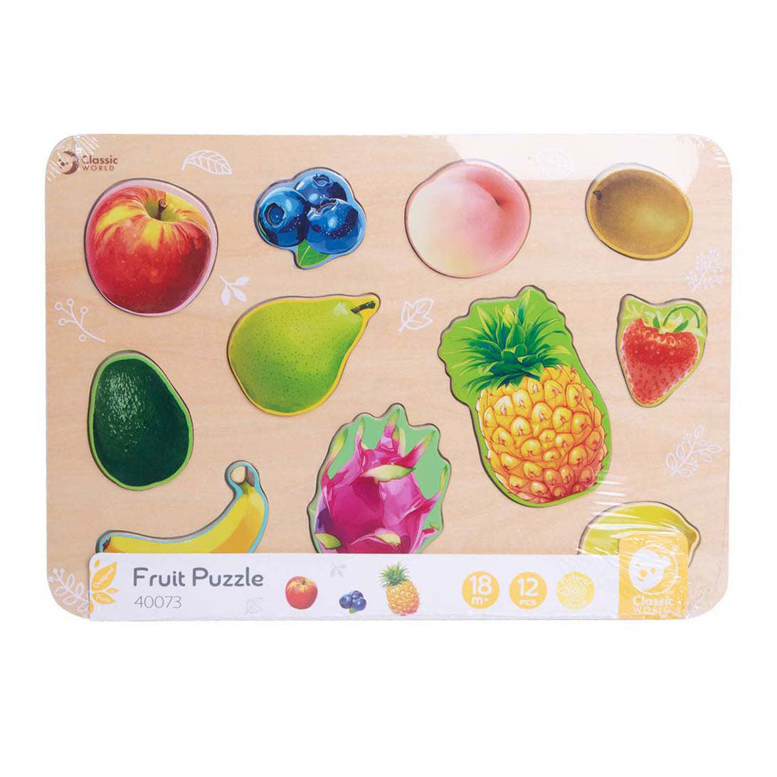 Classic World Holzpuzzle Obst – 11 Teile.