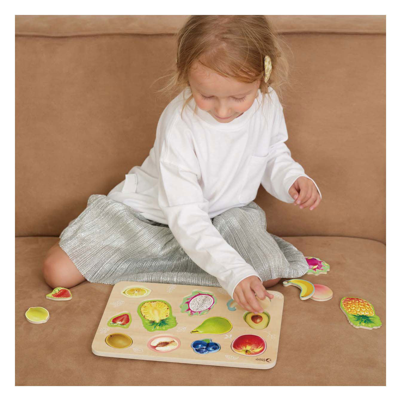 Classic World Holzpuzzle Obst – 11 Teile.