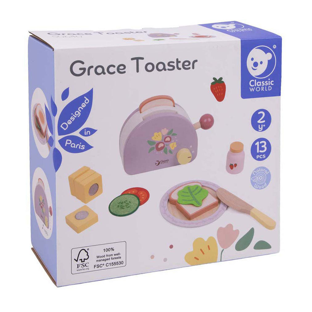 Klassischer Grace-Toaster aus Holz