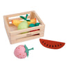 Klassische Holzkiste mit Obst