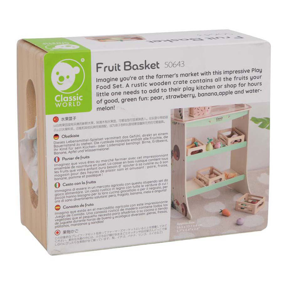 Klassische Holzkiste mit Obst