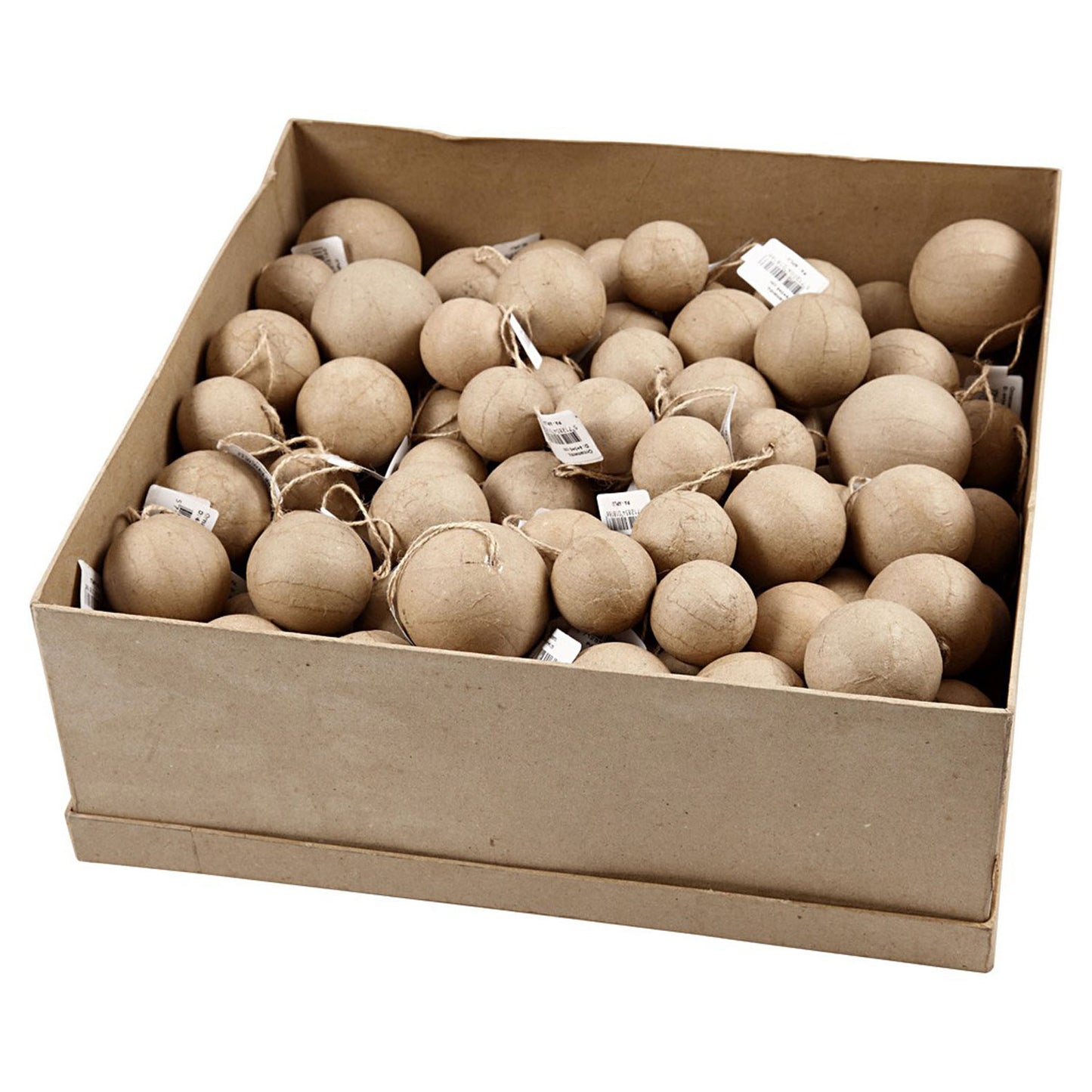 Creativ Company Paper-Maché-Anhängerrunde, 105st.