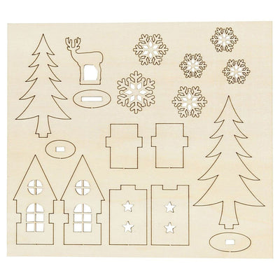 Machen und dekorieren Sie Ihr Weihnachtsdekorationshaus