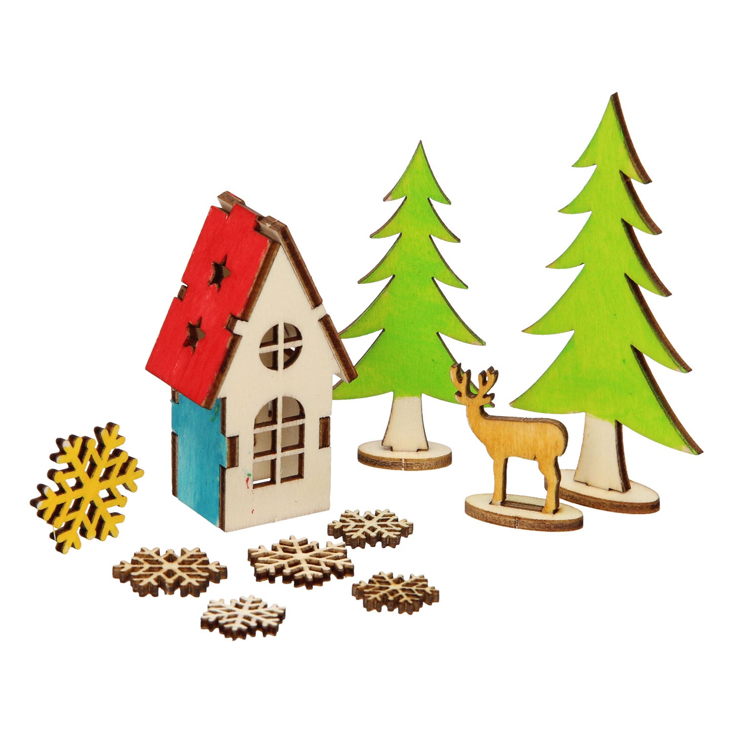 Machen und dekorieren Sie Ihr Weihnachtsdekorationshaus