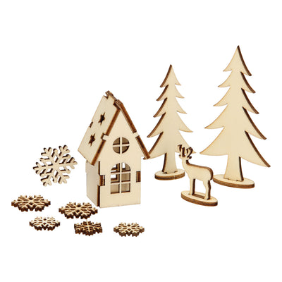 Machen und dekorieren Sie Ihr Weihnachtsdekorationshaus