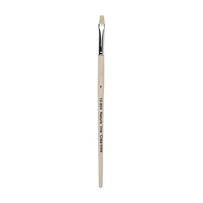Holzpinsel Nr. 4, kurzer Stiel, 12 Stück.