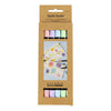 Creativ Company Textilmarker, Strichstärke 2,3 + 3,6 mm, Pastellfarben, 6 Stück 1 Box