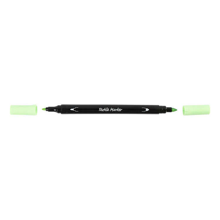 Creativ Company Textilmarker, Strichstärke 2,3 + 3,6 mm, Pastellfarben, 6 Stück 1 Box