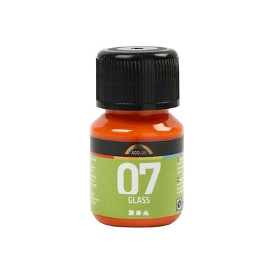Permanente Glasfarbe - Orange, 30 ml