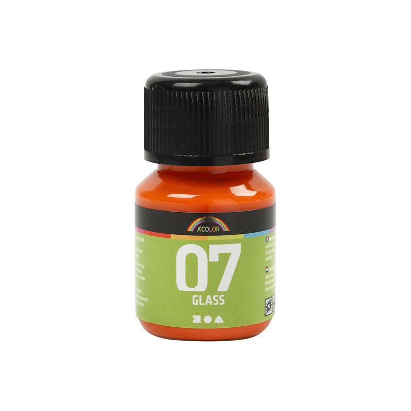 Permanente Glasfarbe - Orange, 30 ml