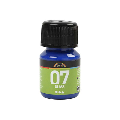 Permanente Glasfarbe - Brilliant Blue, 30 ml