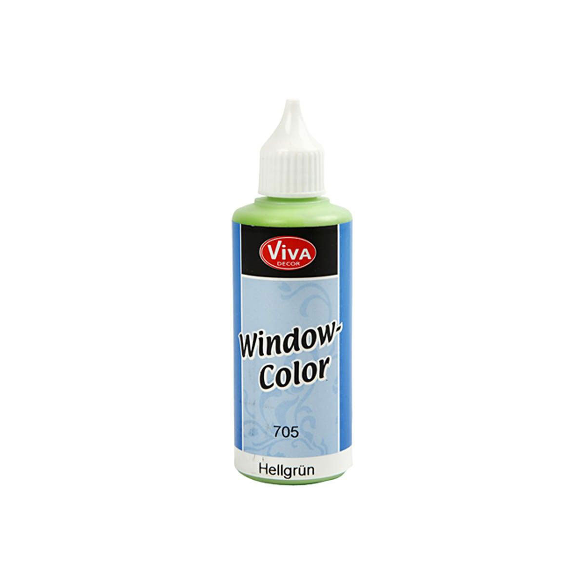 Aufkleber und Glasfarbe - hellgrün, 80 ml
