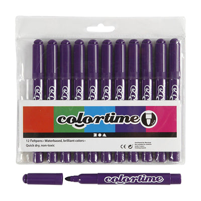 Purple Jumbo Marker, 12st.