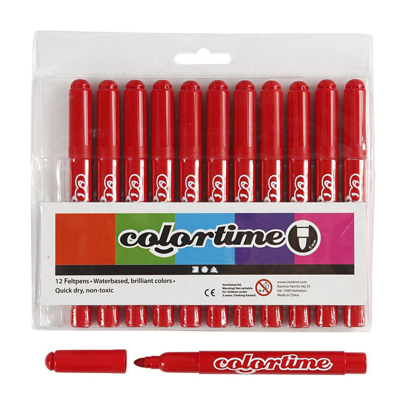 Rote Jumbo -Marker, 12st.