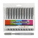 Graue Jumbo -Marker, 12st.