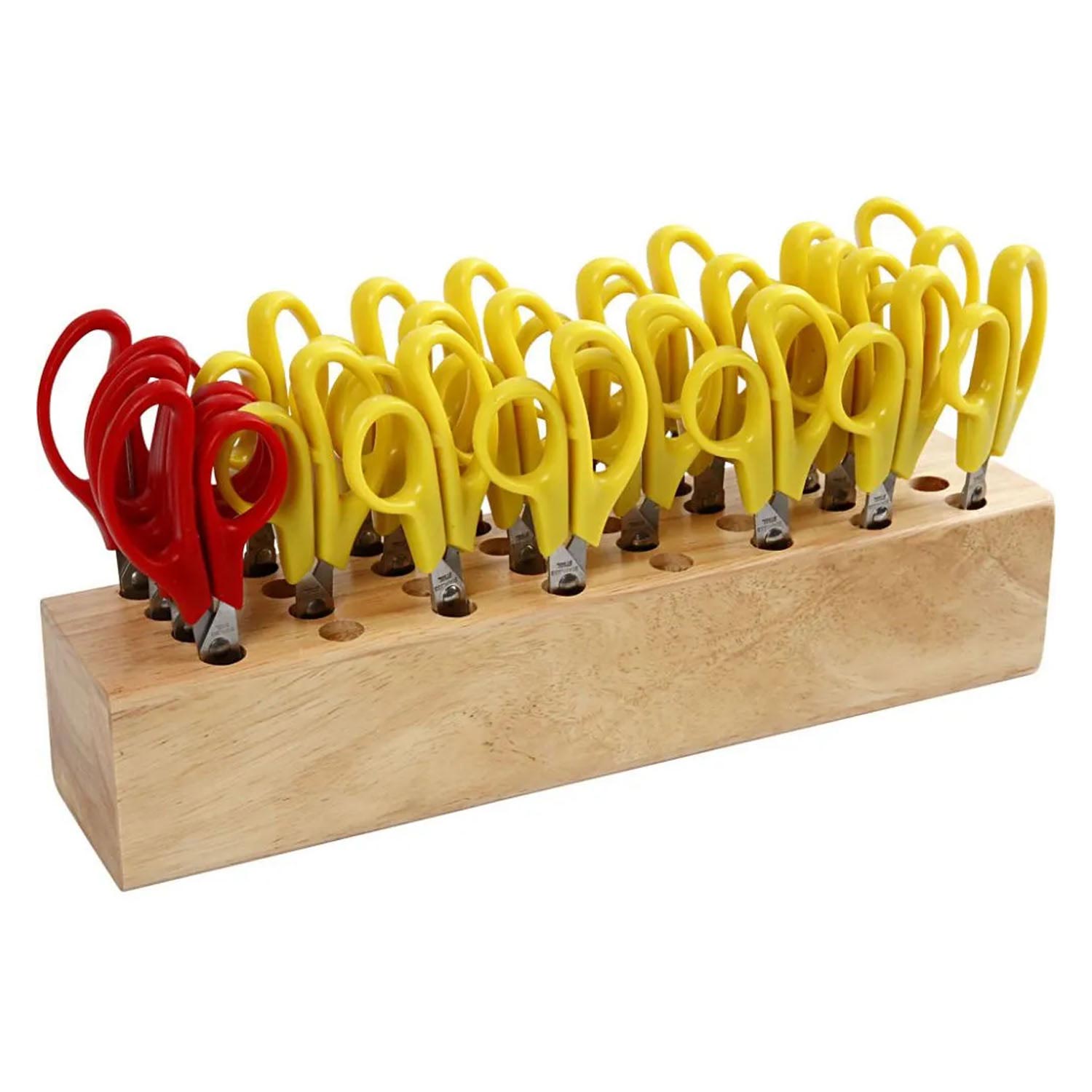 Runde Kinderschere mit Scherenblock, 24st.