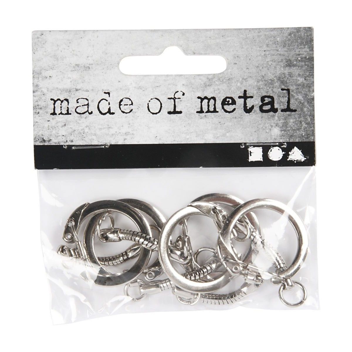 Kreativunternehmen Key Ring mit Verschluss, 5st.