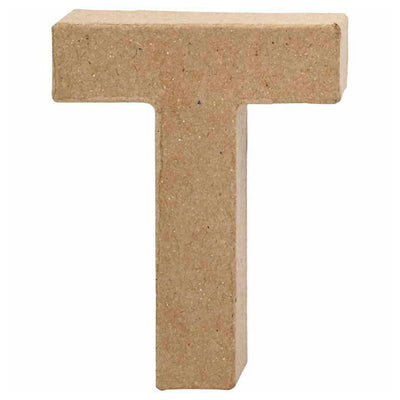 Creativ Company Buchstabe Pappmaché T, 10cm