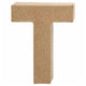 Creativ Company Buchstabe Pappmaché T, 10cm