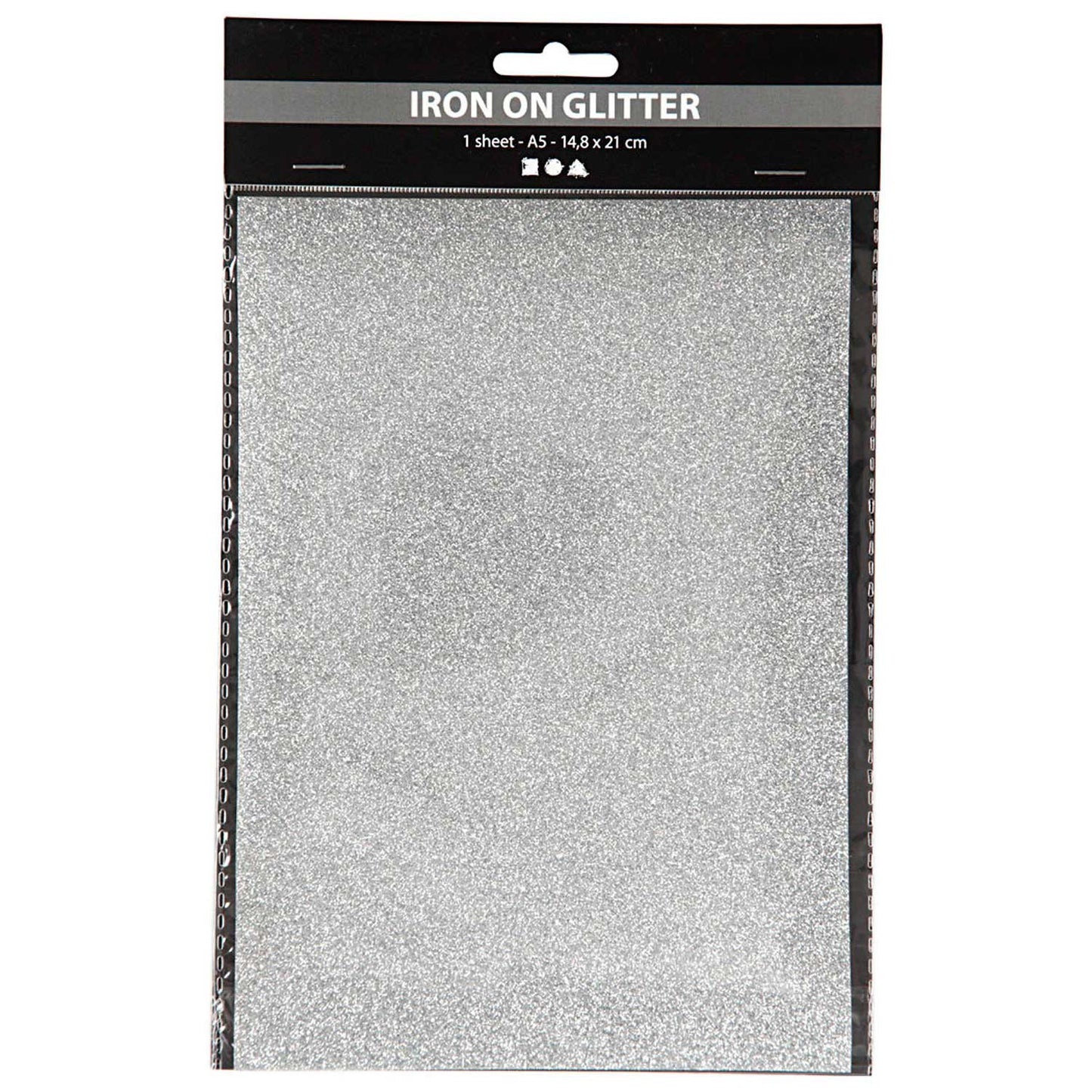 Irgon Folie Glitter Silber, A5