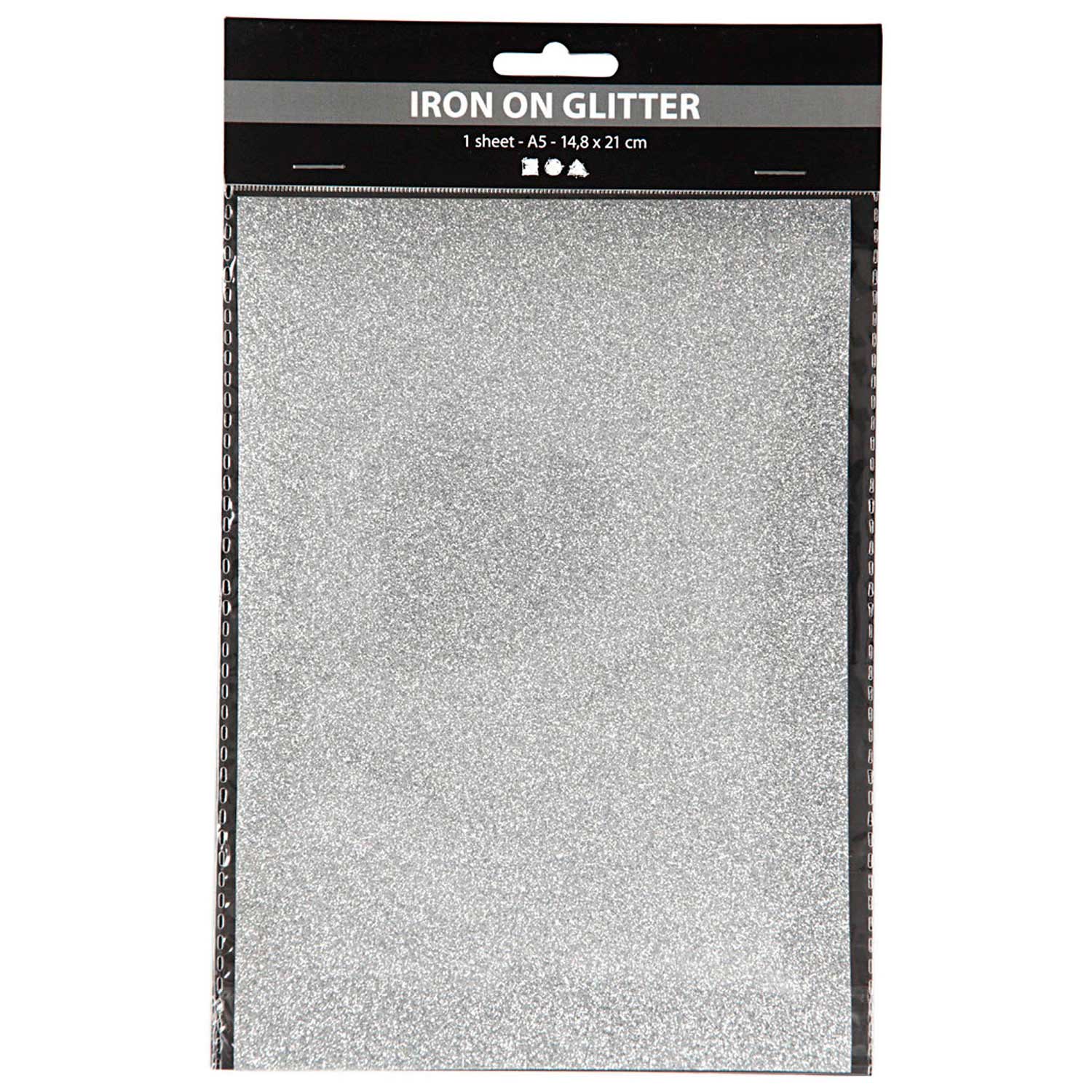 Irgon Folie Glitter Silber, A5