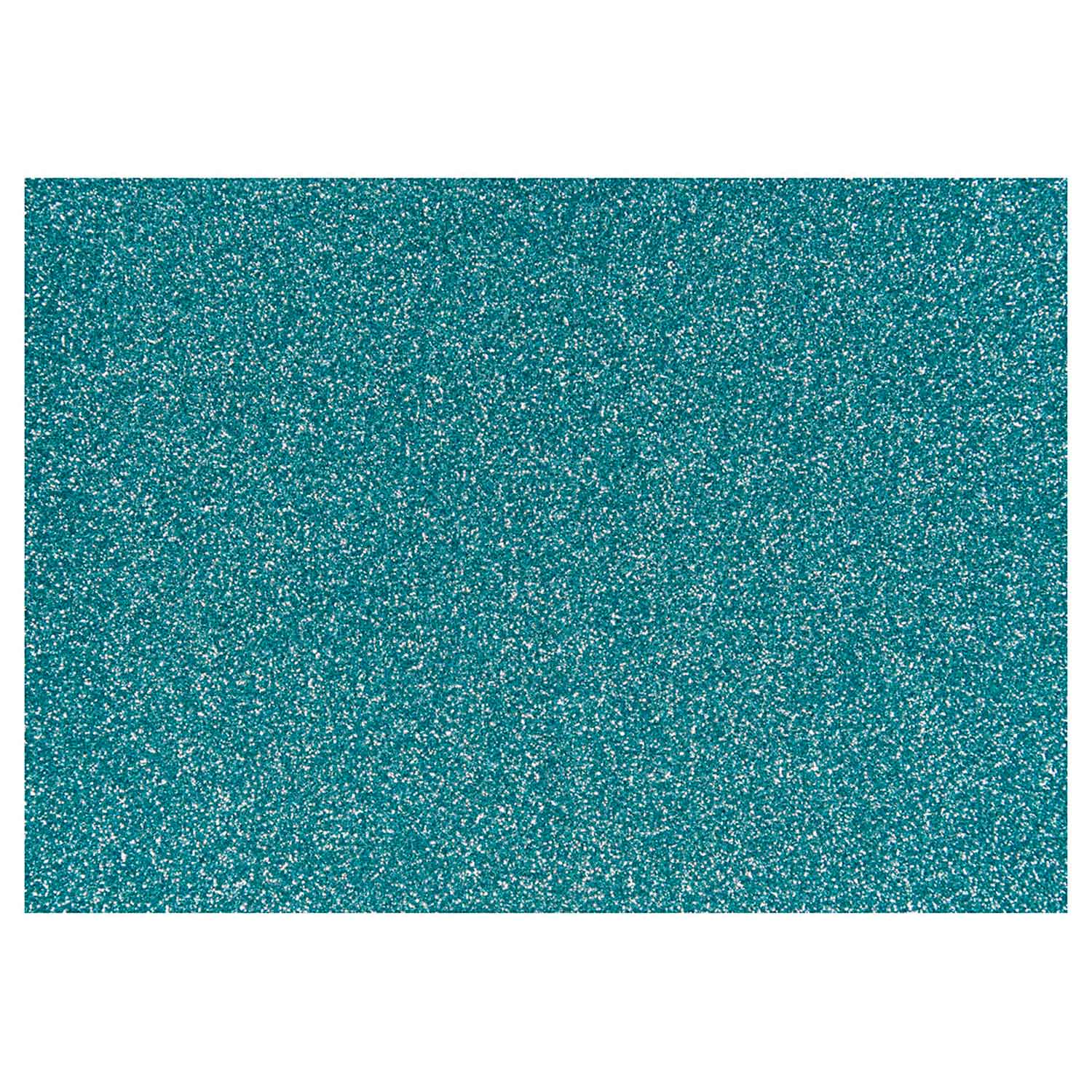 Rikefolie Glitzer hellblau, A5