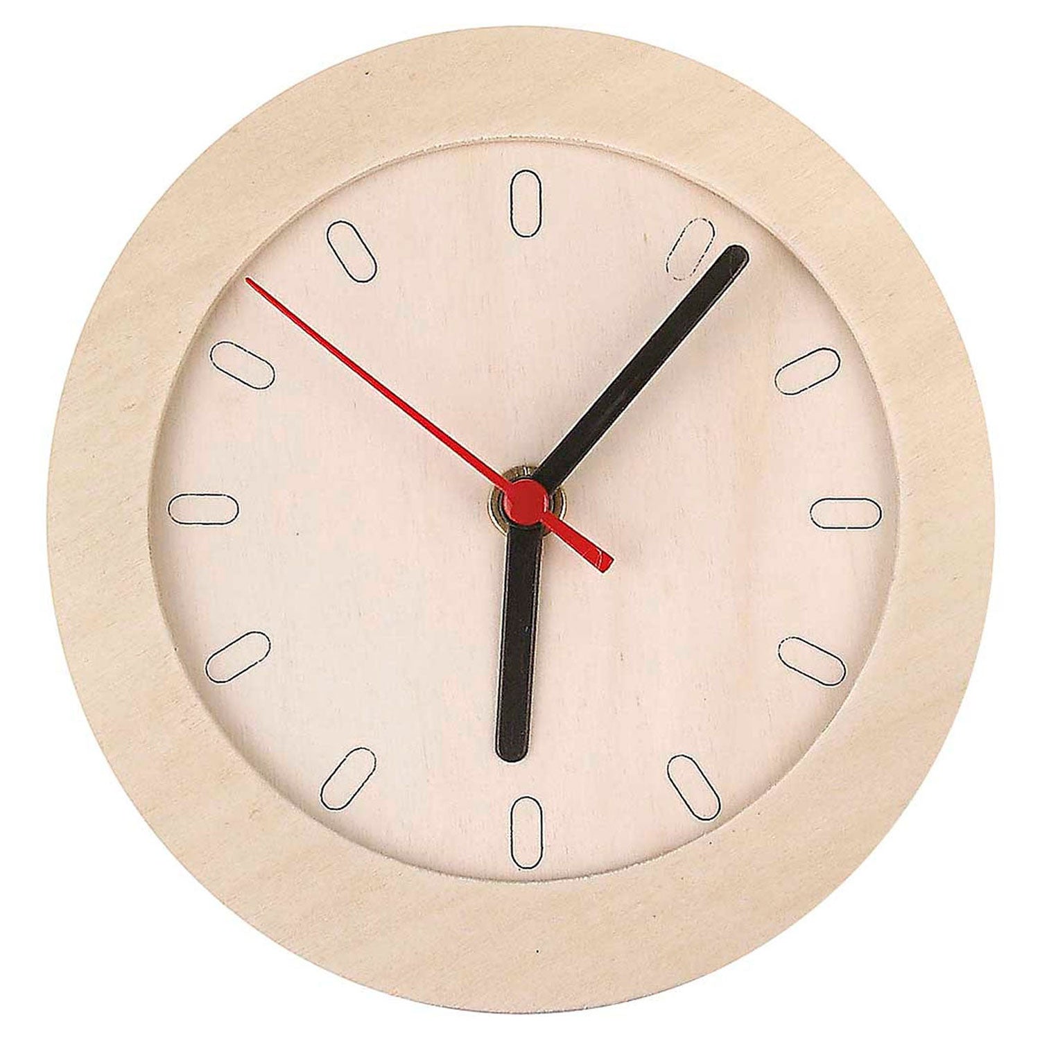 Uhr mit Holzrahmen