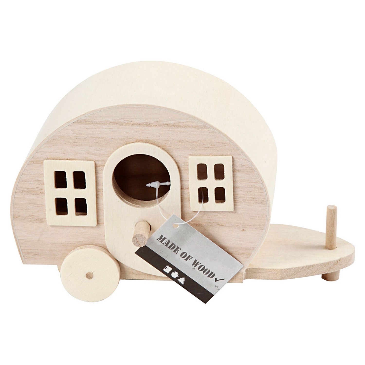 Wohnwagen aus Holz dekorieren