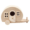Wohnwagen aus Holz dekorieren