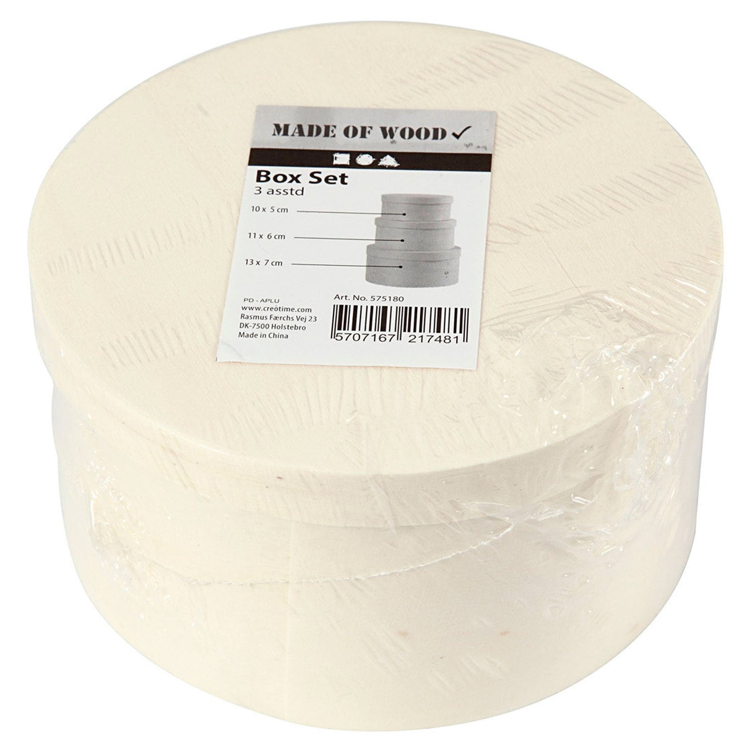 Creativ Company Round Veneer Box, 3rd.