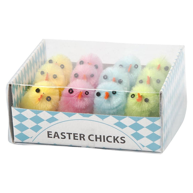 Creativ Company Osterküken, H: 30 mm, Pastellfarben, 12 Stück 1 Box