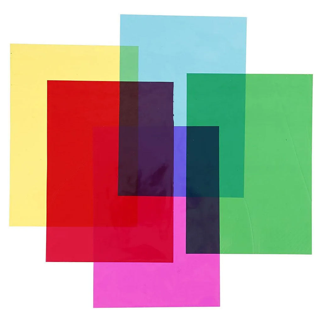 Creativ Company Cellophan Foil Sheets Colored, A4, 20st.