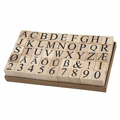 Creativ Company Holzstempel -Set, 45DLG.